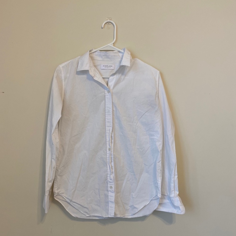 Brand New White Everlane Button down